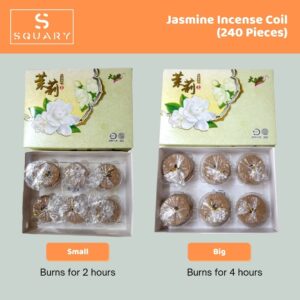 Jasmine Incense Coil 240 Pieces for Prayer purposes